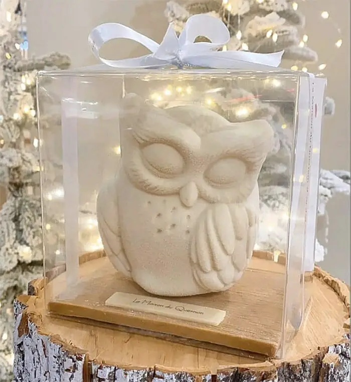 white chocolate owl