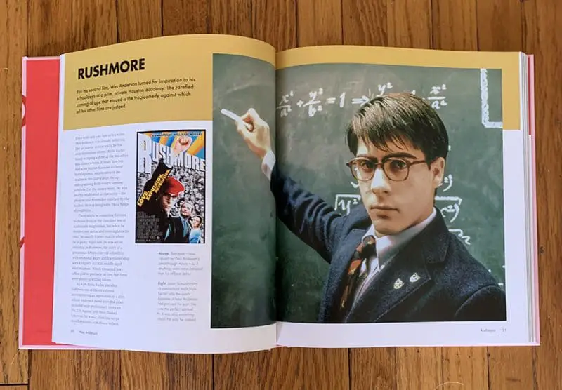 wes anderson book rushmore spread