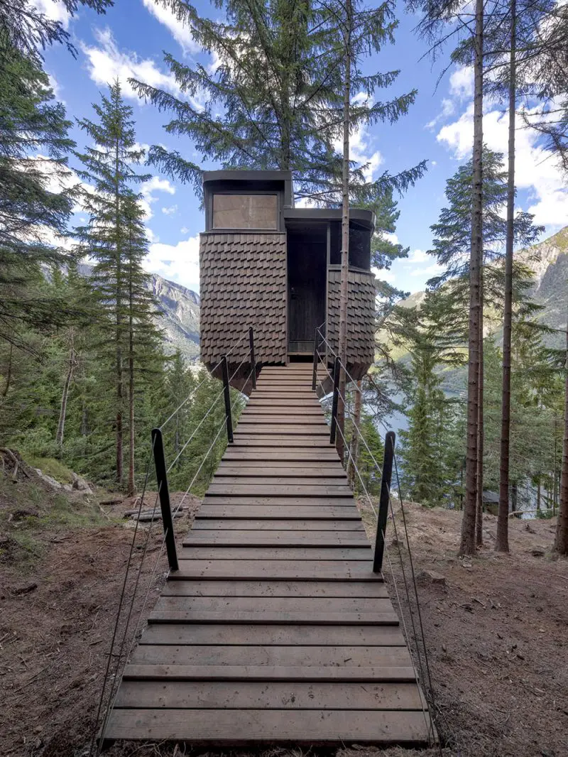 woodnest treehouse bridge