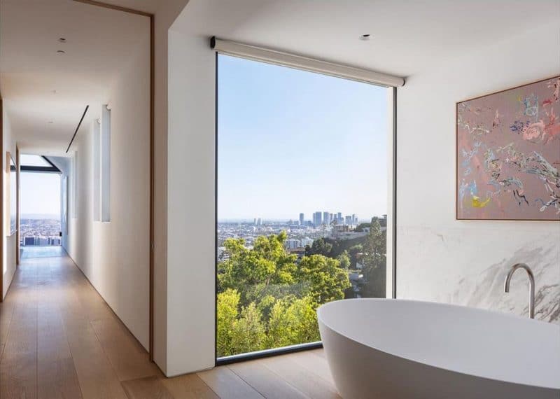 bathtub with a view