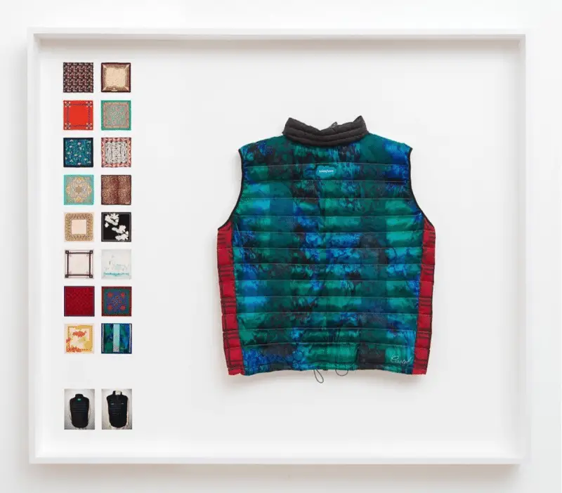 patagonia vest made with silk scarves