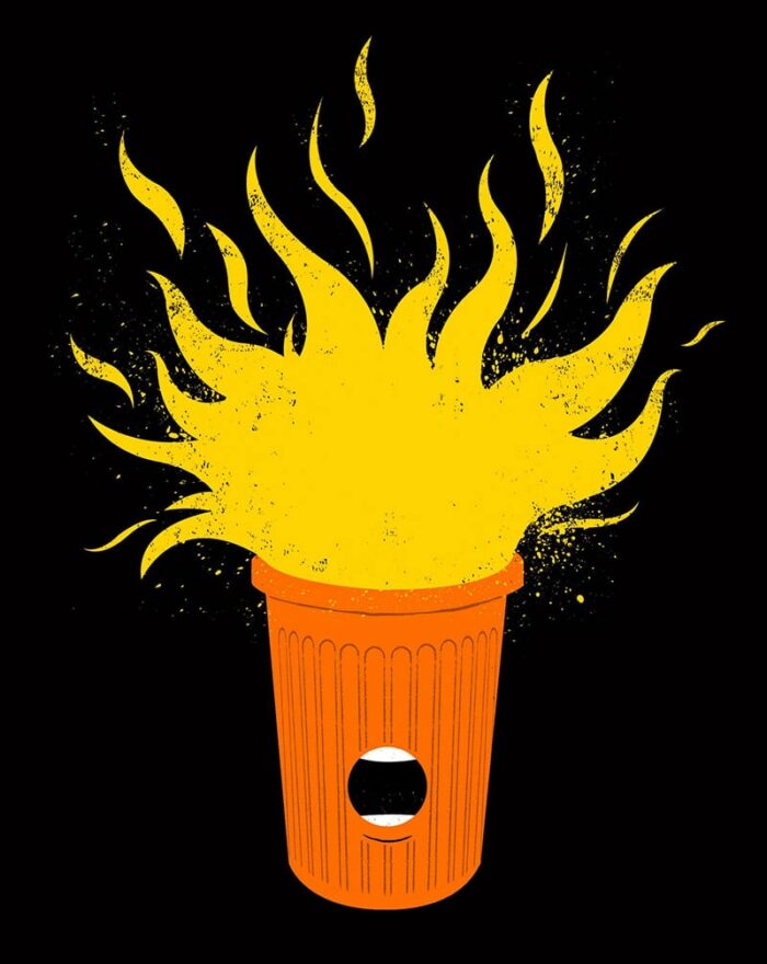 trump dumpster fire