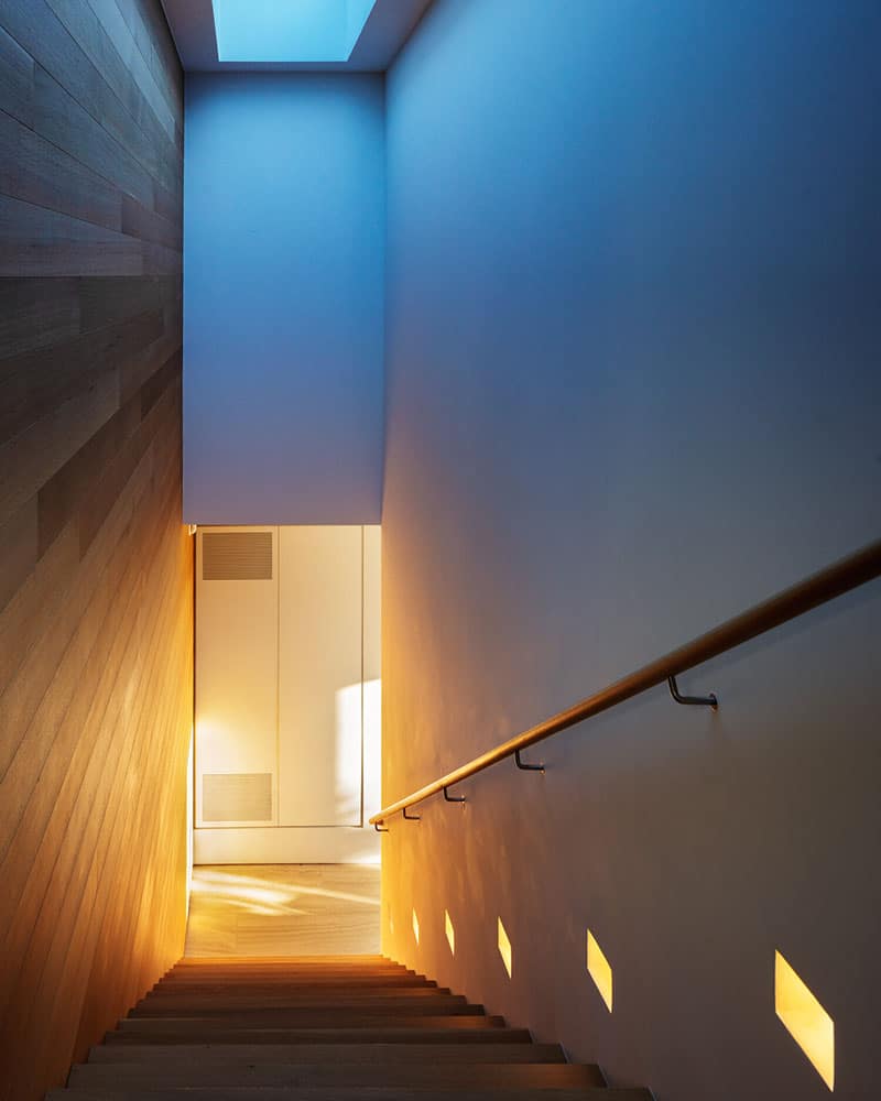 illuminated stairs