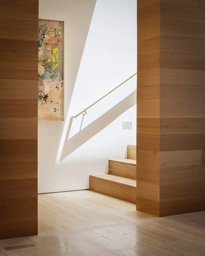 oak wood stairs