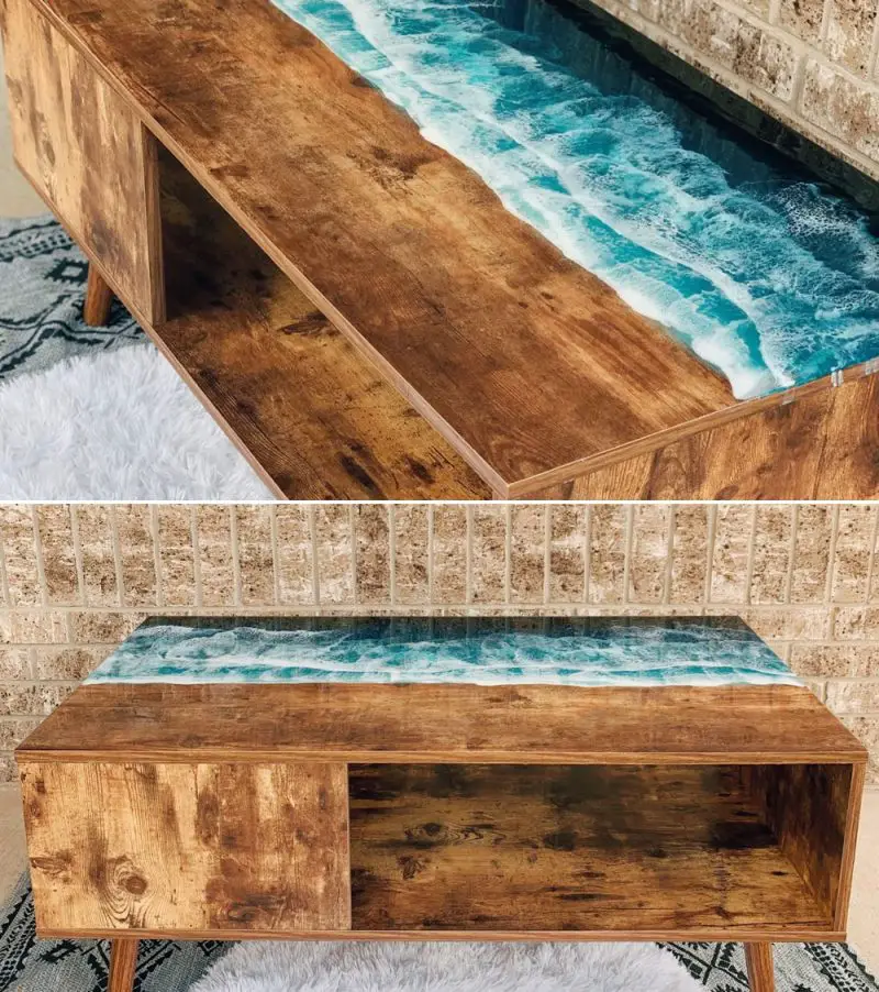 refurbished MCM coffee table