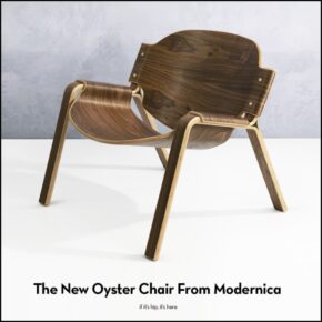 The New Molded Wood Oyster Chair From Modernica