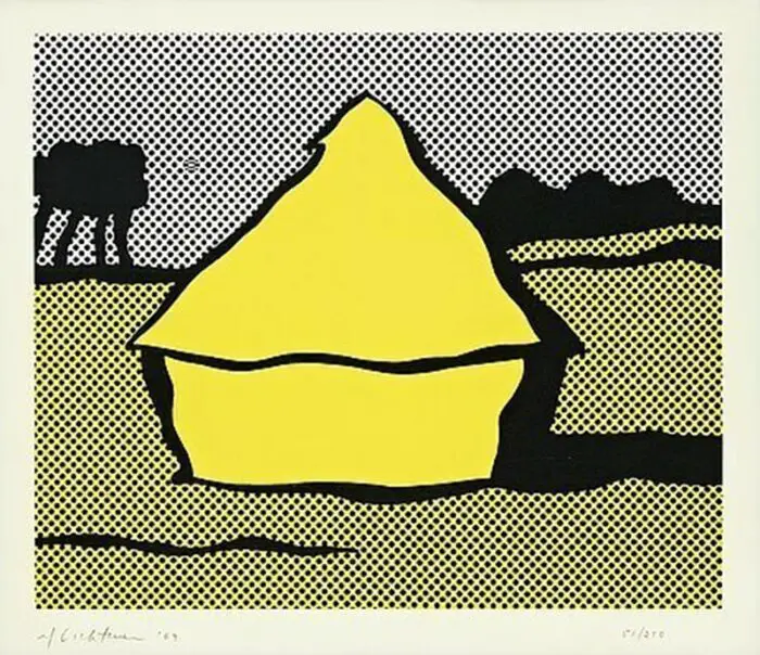 Roy Lichtenstein, Haystacks (yellow), 1969.