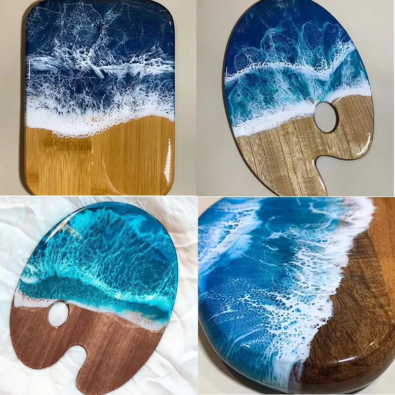 resin art charcuterie boards and palettes
