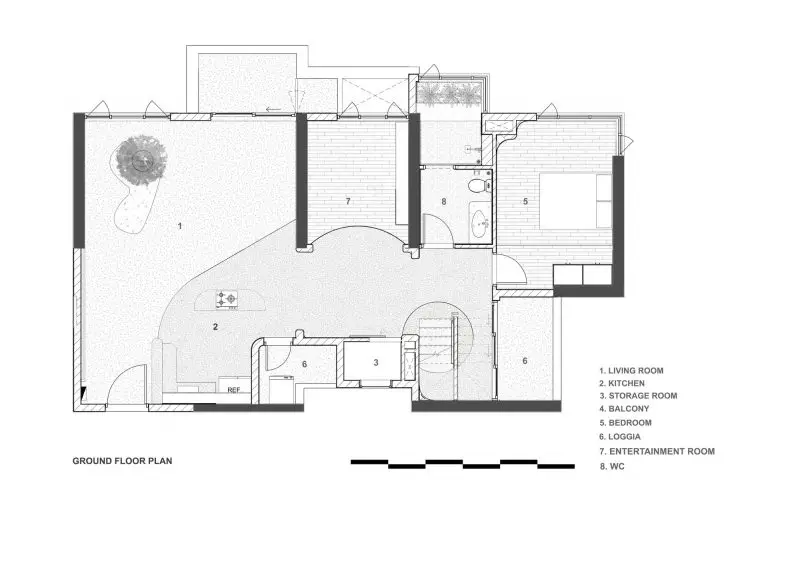 ground floor plan mai apartment