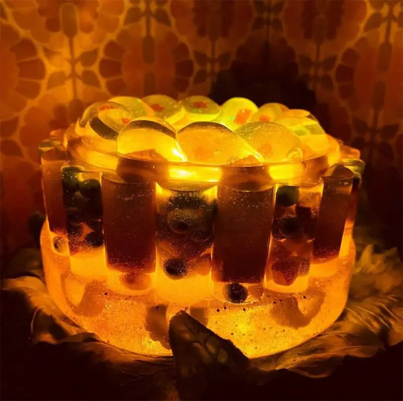 hot dog veggie aspic lamp