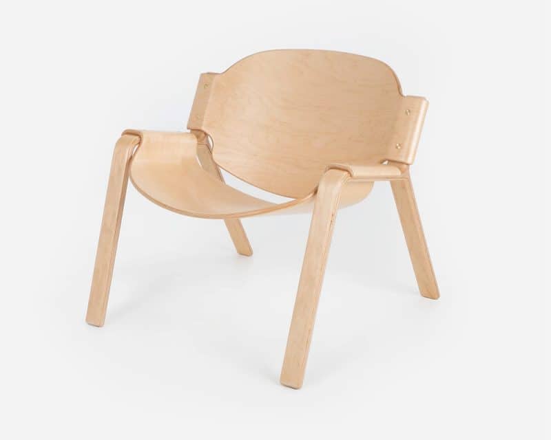 Oyster Chair in Maple Wood