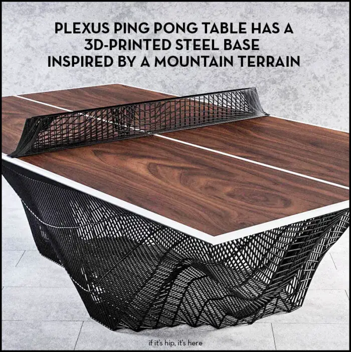 plexus 3d printed ping pong table