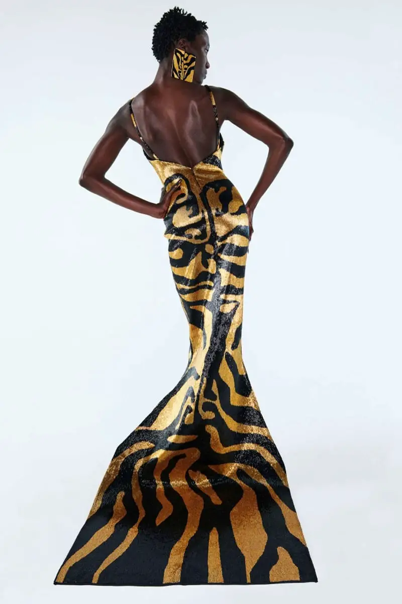 schiaparelli 2021 tigress gown