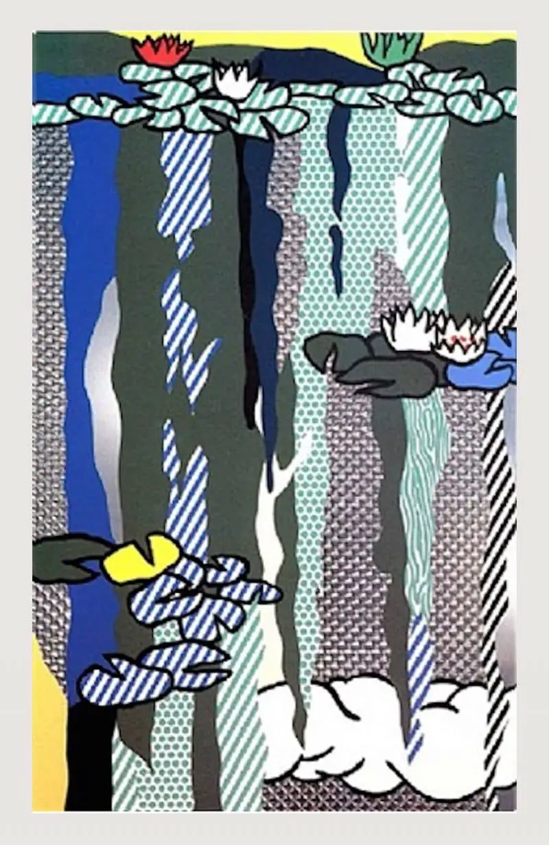 Roy Lichtenstein, Waterlillies With Clouds, 1992