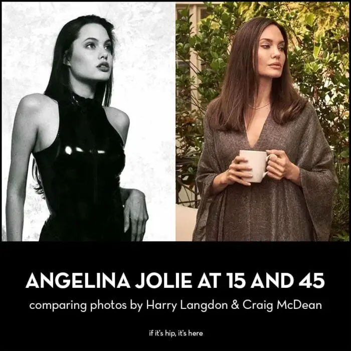 Angelina Jolie at 15 and at 45