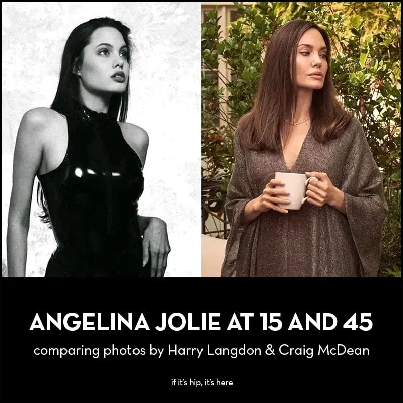 Angelina Jolie at 15 and at 45