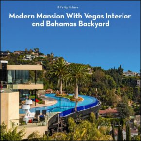 Modern Mansion With Vegas Interior and Bahamas Backyard