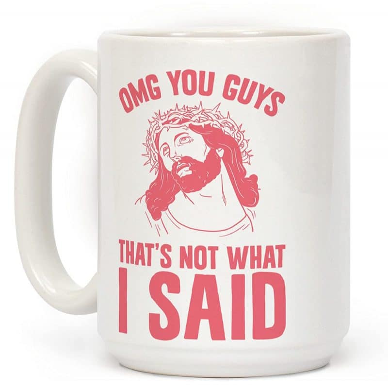 funny jesus mug