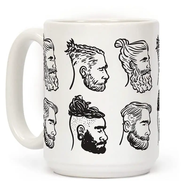 man buns mug