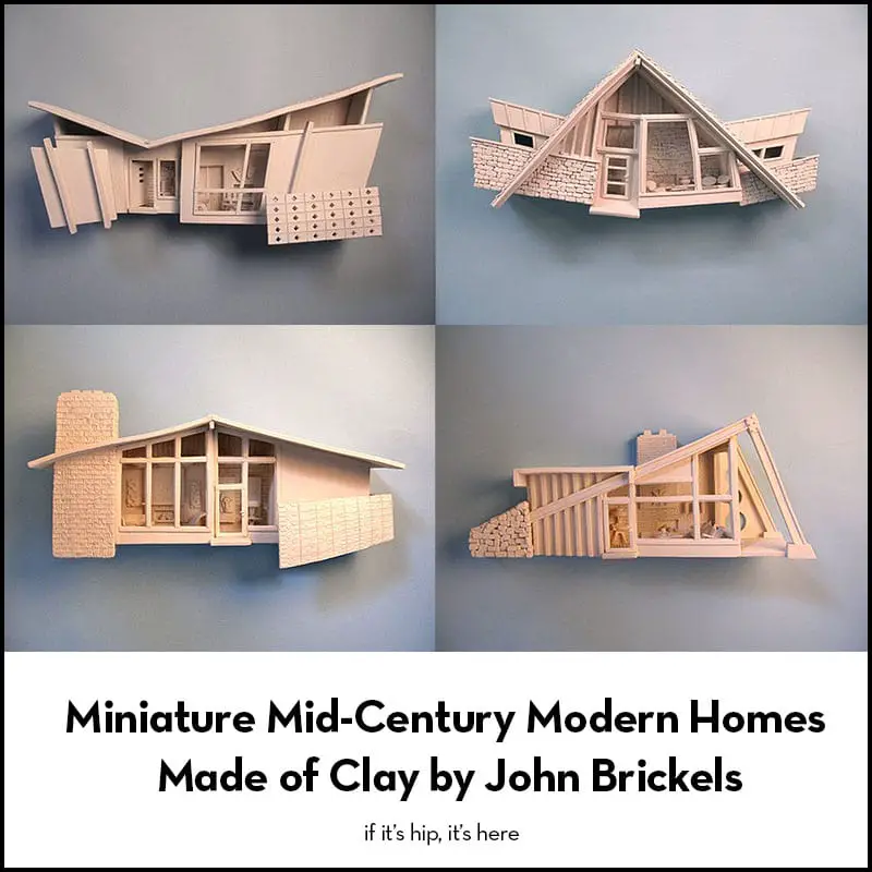 miniature mid-century homes