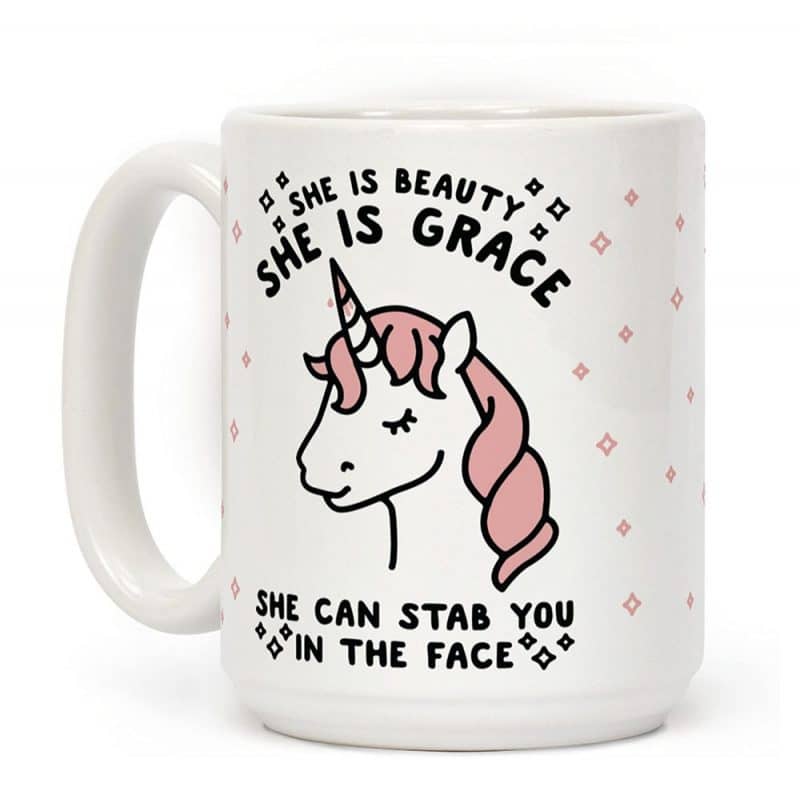 funny unicorn mug