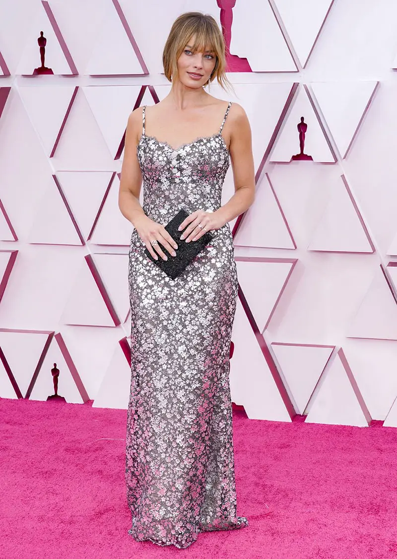 Margot Robbie in custom Chanel