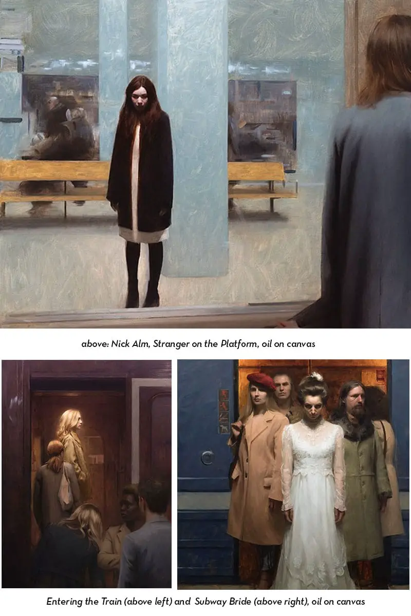 Nick Alm subway paintings If its hip its here