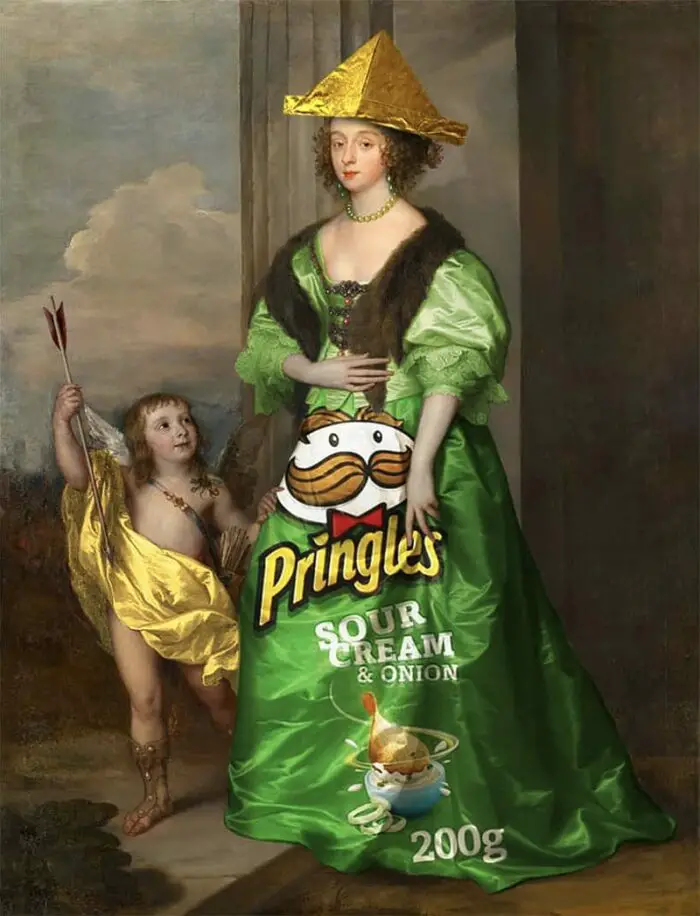 Pringles painting mashup