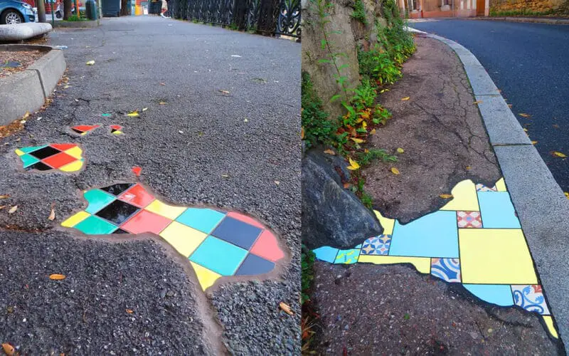 pothole art