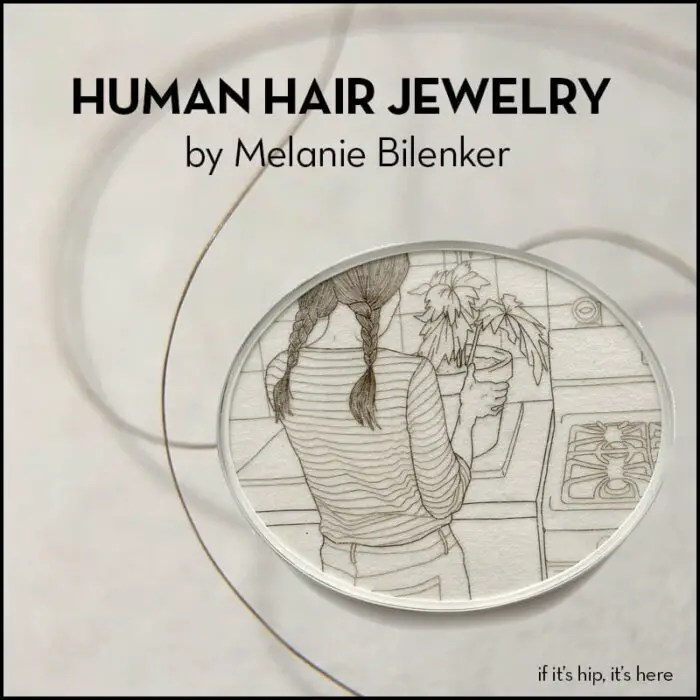 human hair jewelry by melanie bilenker