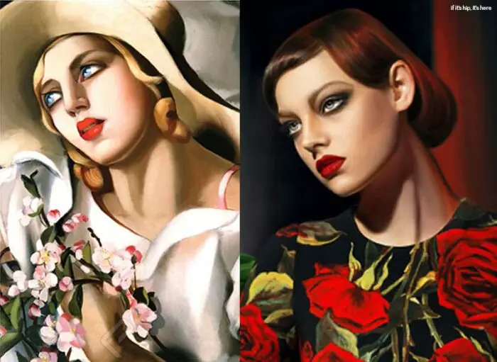 lempicka paintings recreated in photos