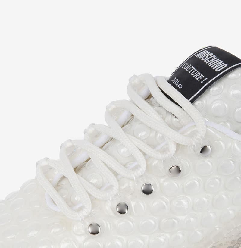white bubble wrap sneakers