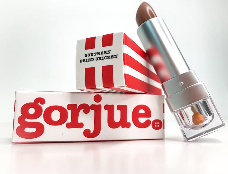 Gorjue Southern Fried Chicken Lipstick packaging