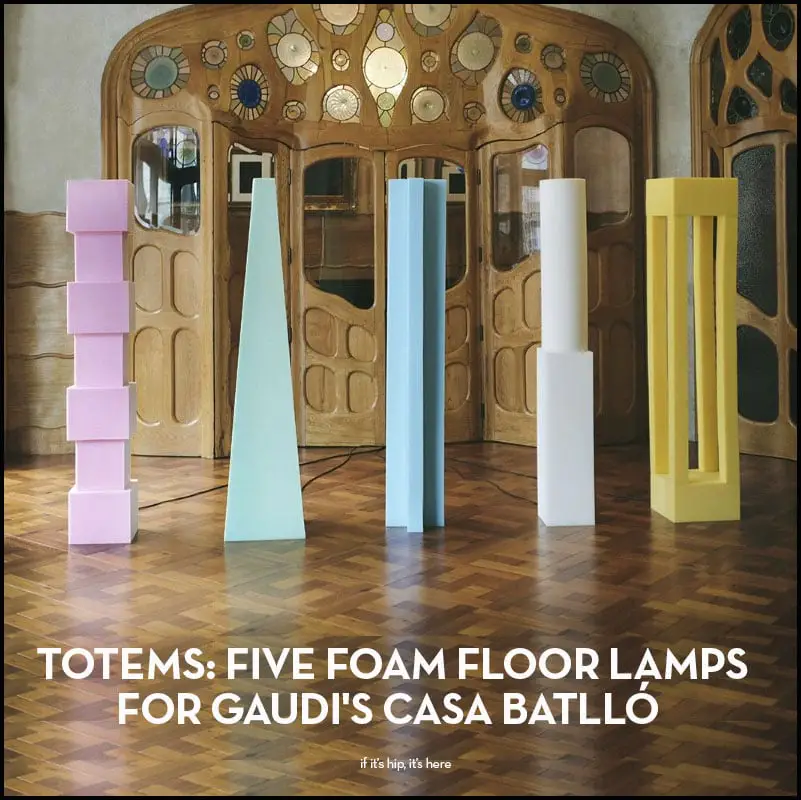 totems foam floor lamps