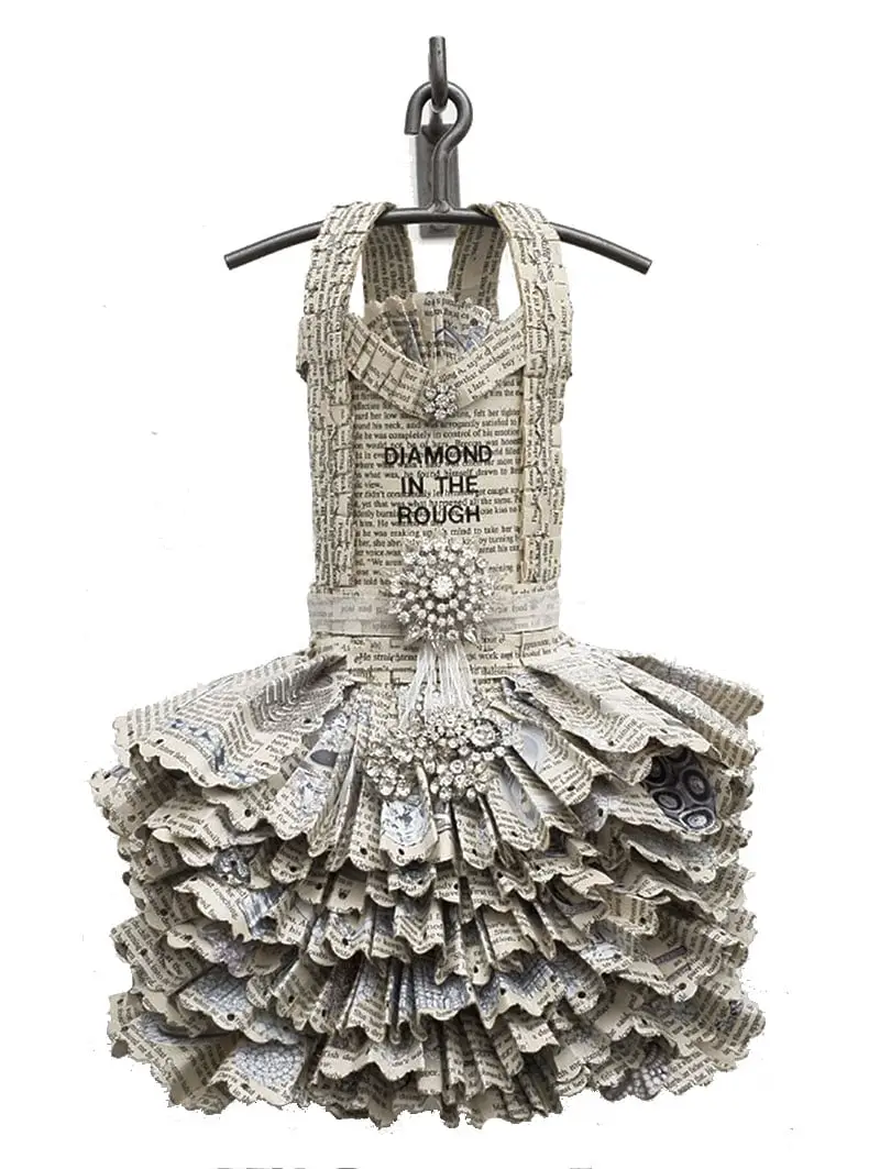 dress made of paper