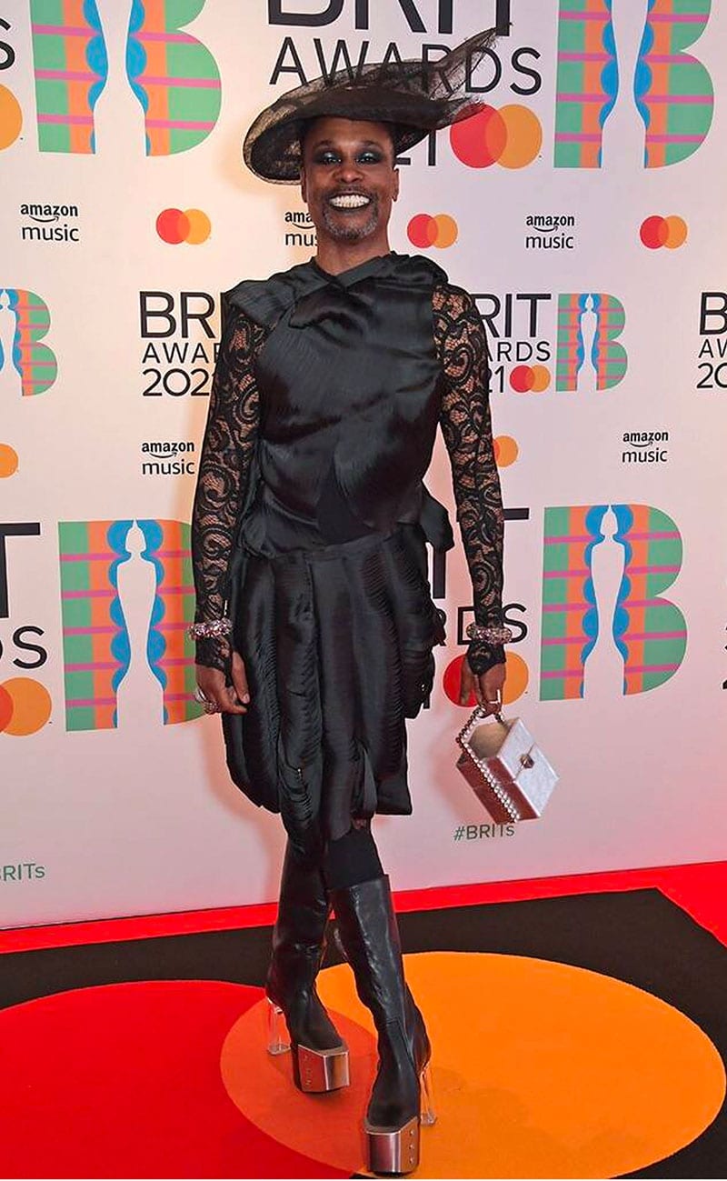 billy porter brit awards 2021 In ThreeASFOUR