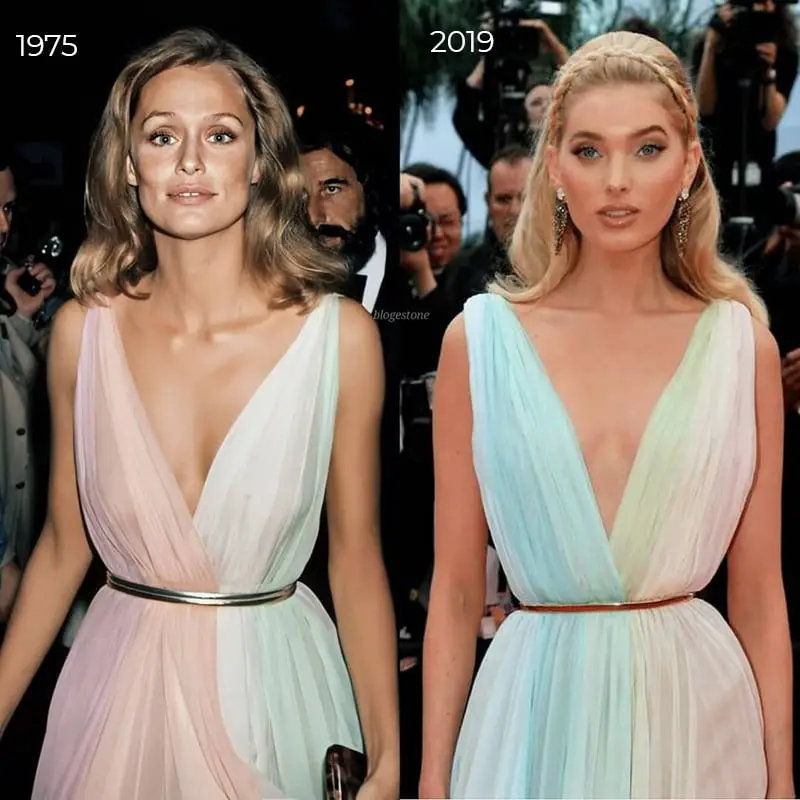 lauren hutton Elsa Hosk both in halston