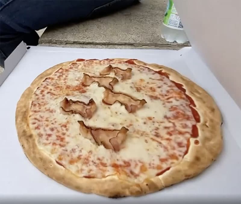 pancetta pizza from a vending machine