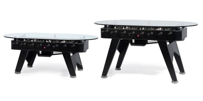 foosball tables with glass tops
