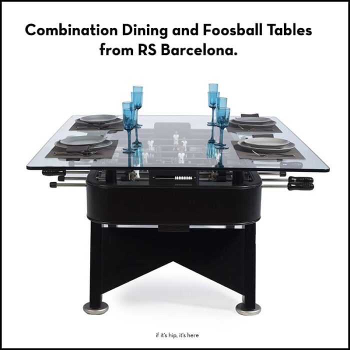 combination foosball dining tables