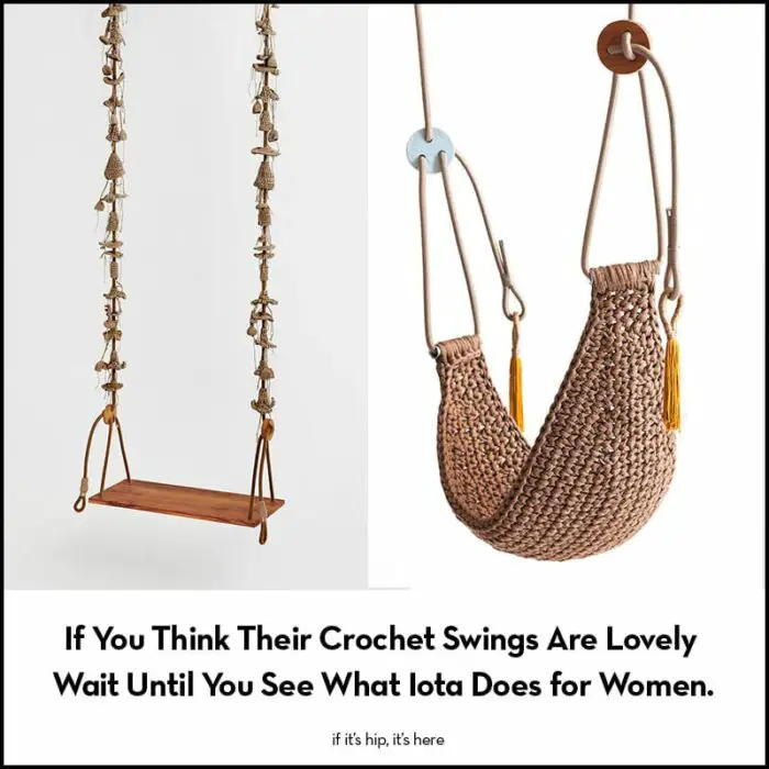 handmade crochet swings by iota