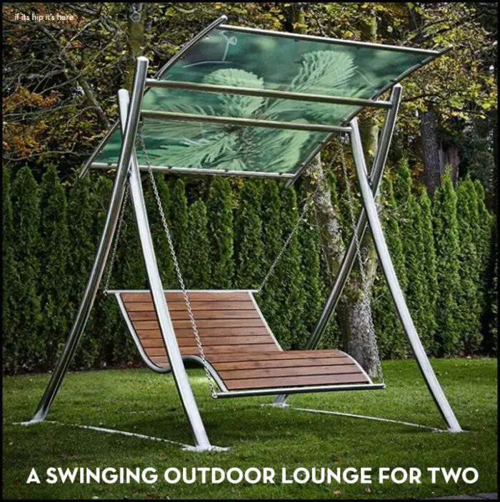 Read more about the article A Swinging Outdoor Lounge For Two With Canopy