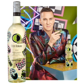 Jeremy Scott Designs 90s Throwback Wine Label For Ecco Domani’s 25th anniversary