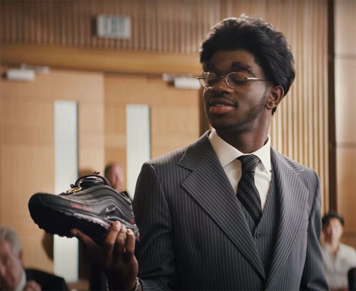 in courtroom scene