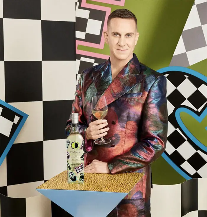 jeremy scott with ecco domani bottle 2021