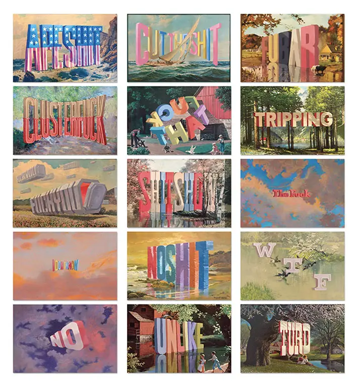 wayne white word paintings