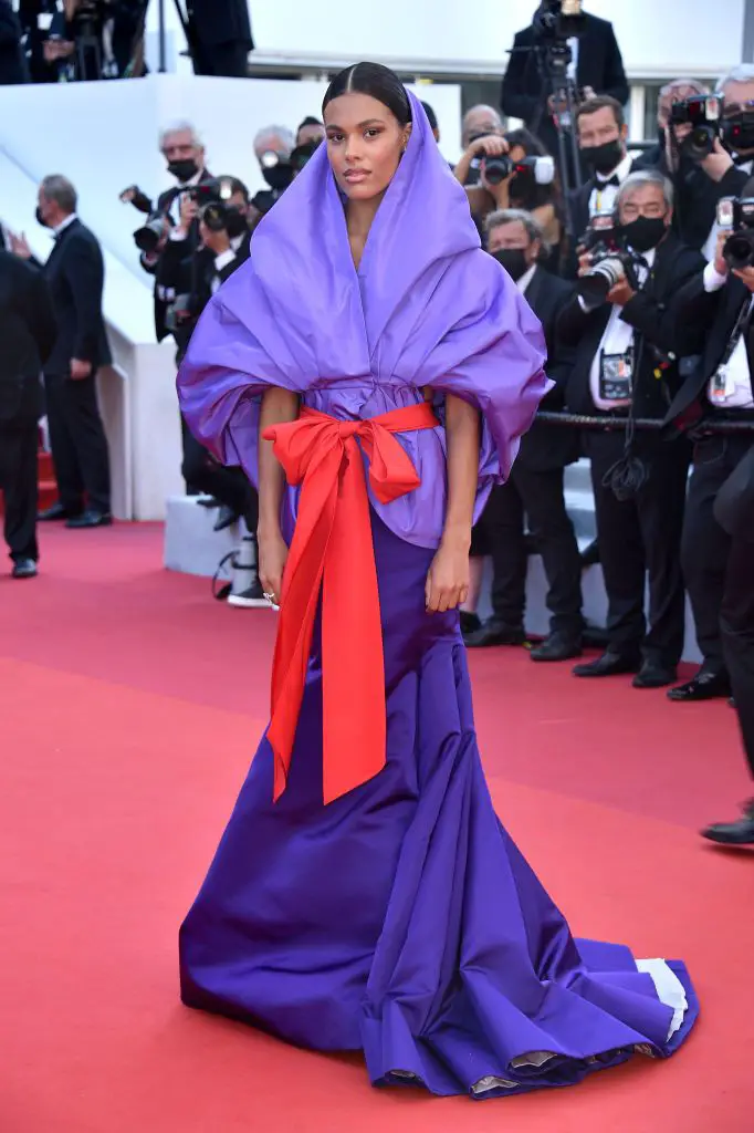 french model tina kunakey cannes 2021