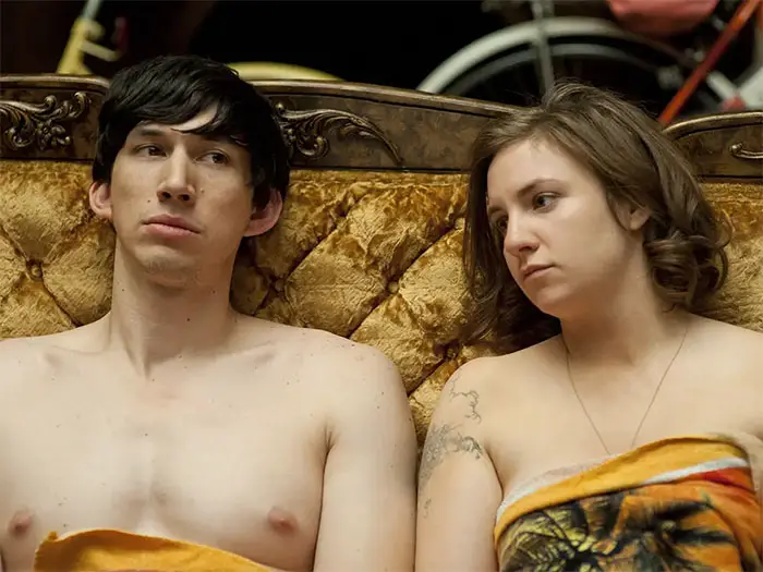 Adam Driver and Lena Dunham in GIRLS, 2012