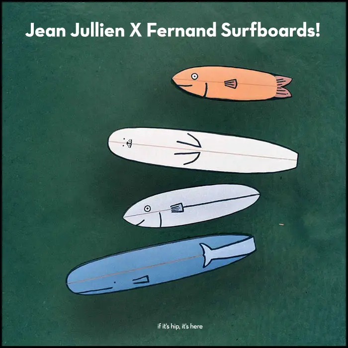Read more about the article Jean Jullien Surfboards for FERNAND are the Cutest Ocean Critters Ever.