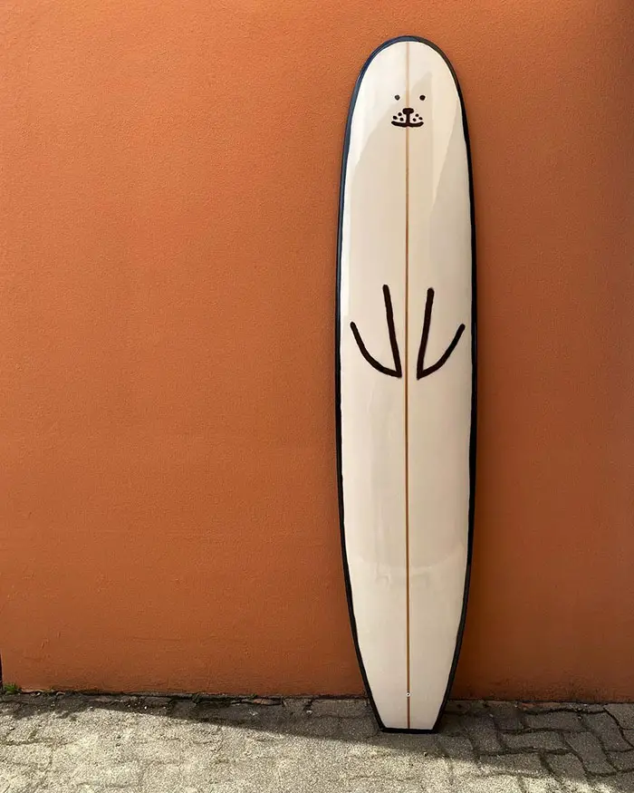 white seal surfboard jean jullien